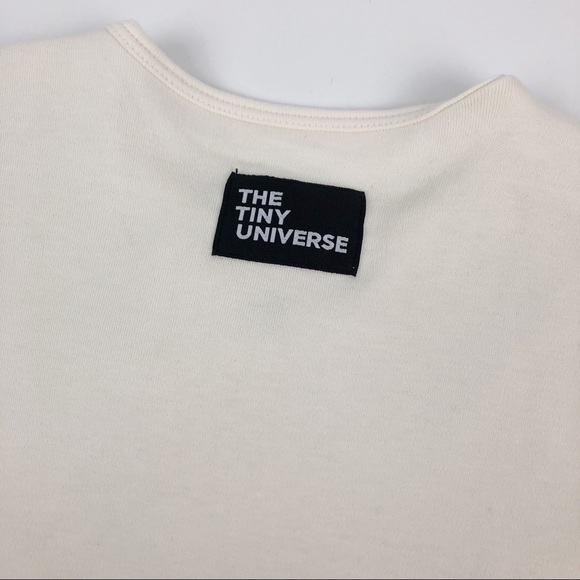 Kids The Tiny Universe Tiny Tuxedo Romper - White - Picture 7 of 8